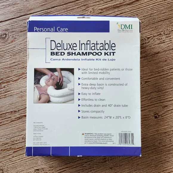 DMI Inflatable Hair Wash Basin for Disabled, Injured, Elderly, Kids, dreadlocks - Picture 1 of 5